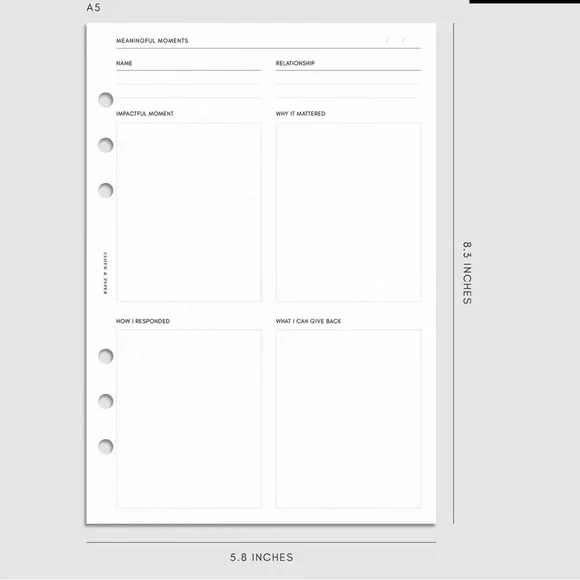 Cloth & Paper A5 CONNECT & CULTIVATE INSERT - Picture 3 of 6